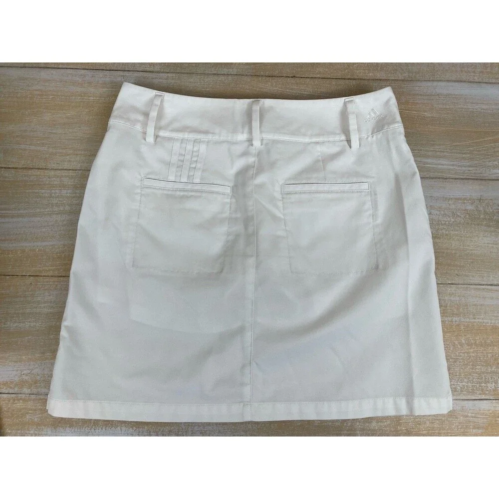 Adidas ClimaCool White Skort Size 4 Built In Shorts Athletic Golf Tennis